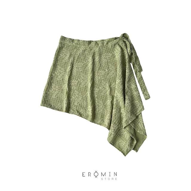Street dance lace ass curtain one-piece cover skirt lace-up layered skirt women's retro irregular apron far curtain