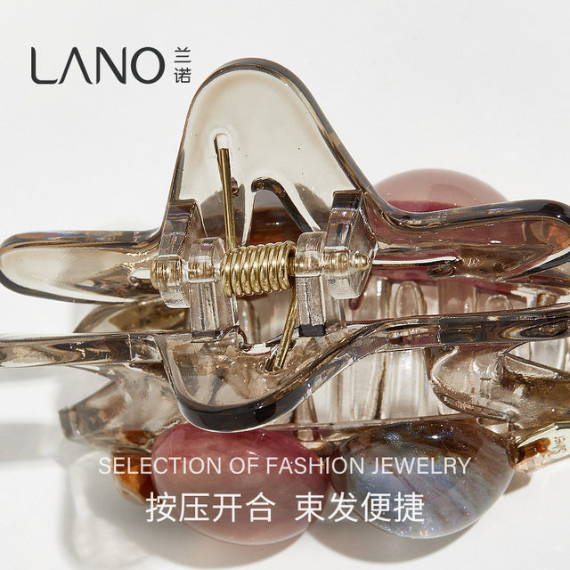 Lannuo star grabber female high-end 2025 new small size small hair volume and half-tied hair shark clip hairpin on the back of the head