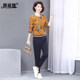 Mom's autumn and winter bottoming shirt, sweatshirt, fashionable sports suit, new style noble loose mink velvet top for middle-aged and elderly people