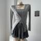 Ballet girl slim and versatile A-line skirt female spring flared skirt high-waisted skirt pants dance practice clothes