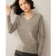 First-line ready-to-wear V-neck cardigan thickened autumn and winter warm bottoming shirt seamless 2024 new fashionable knitted sweater