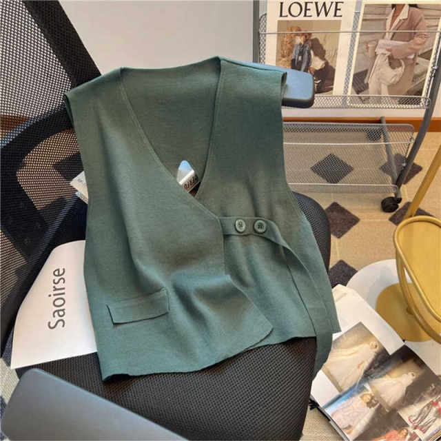 Extra Large Size 2-300Jin [Jin equals 0.5 kg] New Design Feeling Niche Loose Striped Long Sleeve Shirt Top Vest Two-Piece Set
