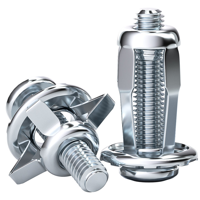 Petal expansion screw nut blind rivet fixing buckle hollow iron bolt hollow gecko screw