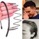 Black invisible metal style sports headband men's back head high skull face wash headband non-stretching hairpin headgear