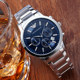 Armani Amani Watch Men's Multi -Functional European and American Business Leisure Mentis Watch Three Eye Steel Tibetan Table AR2448