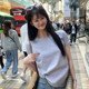 Gray front shoulder short-sleeved T-shirt for women 2025 summer new simple and versatile pattern ironing diamond slim cotton T-shirt top