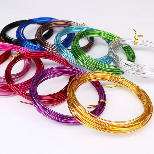 Doll color aluminum wire garden flower shape aluminum wire ceramic making tool shaping wire thick soft aluminum wire gold fine aluminum