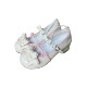 Nanny Party original authentic lolita low heel flat bottom round toe cute sweet girly lolita lo shoes