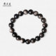 Zhou Taisheng Jade Bracelet Men's Tiger Eye Silver Obsidian Bracelet Obsidian Couple Bracelet Birthday Gift for Boyfriend