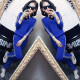 European station suit 2025 autumn and winter sweater knitted sweater suit women's slim casual pants two-piece set fashion