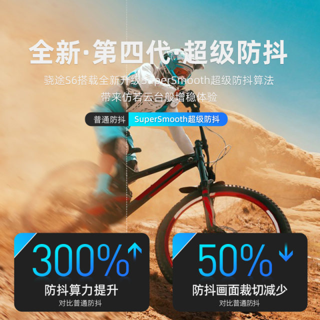 Xiaotu S6 anti-shake 4K sports camera riding helmet pocket chest fixed electric motorcycle driving recorder