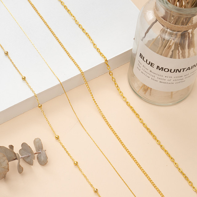 Snoring chain encryption chain snake bone chain O -chain extension necklace bracelet material DIY jewelry accessories 5 meters