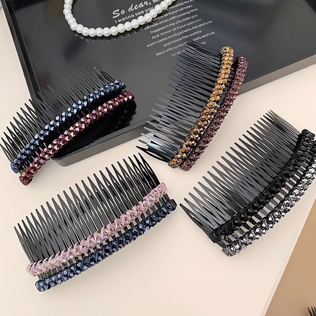 Hair clamp headdress hair card for women 2023 new hair comb headband hair band bangs clip back head hair breaking hair finishing tool