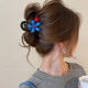 Flower bead hair clip women's high-end 2025 new temperament shark clip hair clip back of the head hair headdress