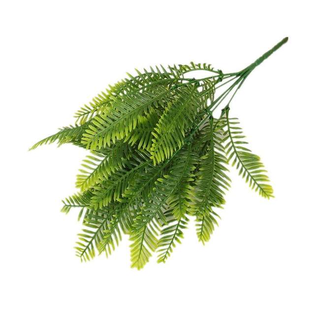 Simulated Persian leaf grass green plant plastic fern small tree background wall home and garden decoration manufacturer