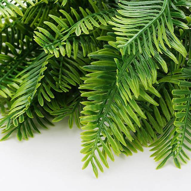 Simulated Persian leaf grass green plant plastic fern small tree background wall home and garden decoration manufacturer