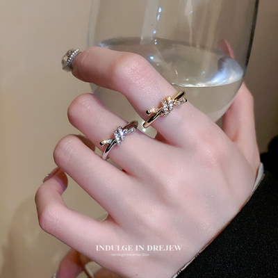 taobao agent One size small design ring, advanced sophisticated jewelry, Chanel style, on index finger, high-quality style