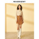 MAXRIENY with a chip high -waist pencil skirt autumn skirt denim skirt retro autumn dress
