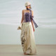 OfAkiva'All Things to Do's Full Cotton Fish Bone High Waist Pleated Printed Wide Legs