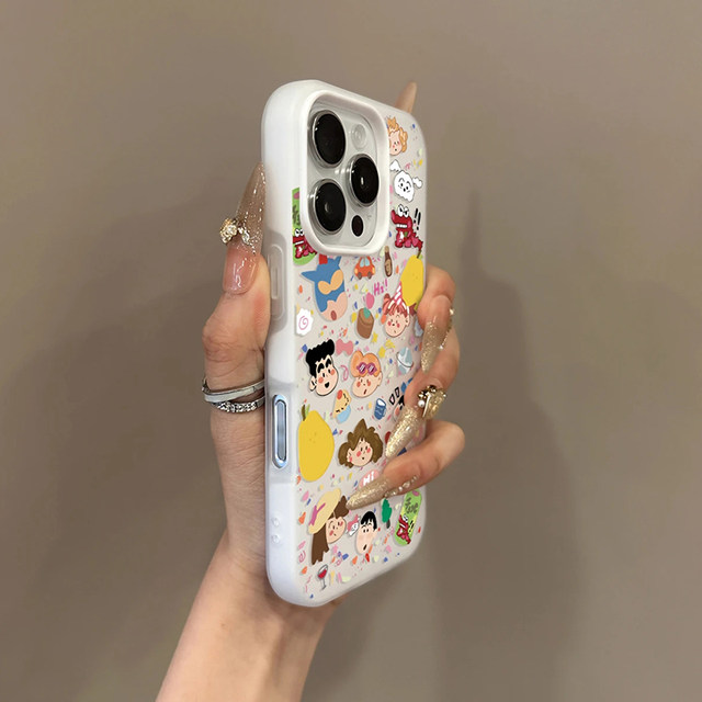 
The cute Xiaoxin family is suitable for Apple 16 promax mobile phone case, new 17 high-end iPhone 15/14pro frosted skin phone case 13/12/11 anti-fall shell protective cover for women