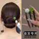 2025 new simple pearl three-tooth hairpin for women with versatile temperament hairpin on the back of the head hairpin artifact headdress hairpin