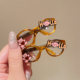 2025 New Autumn and Winter Glasses Hair Clip Women's Side Clip Side Duckbill Clip Forehead Bangs Clip Broken Hair Clip Headwear