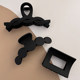 Black back head hair clip for women large shark clip 2025 new high-end gripper hair hair accessories headdress clip