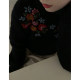 HoleKon/Heavy Industry Vintage Sweater Retro Embroidery Medieval Vintage Sweater Pullover Niche Crochet Top