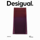 Desigual25 spring and summer new gradient printed mesh with lining long dark red women's skirt
