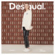 Desigual knitted snake year specific embroidery logo round neck pullover ladies sweatshirt beige white
