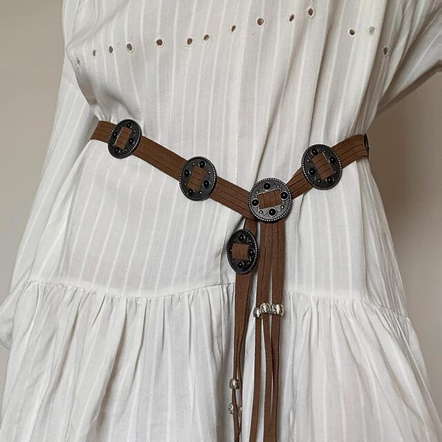 Retro Bohemian Ethnic Style Wearing Woman Chain Women's Decoration with Skirt Ins All-match Niche High-end Sense Belt