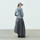 
Semi-circle women's clothing [sports] 2025 summer high waist sporty irregular splicing skirt women's a-line skirt long skirt