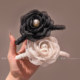 Gentle pearl flower grab clip women's 2025 new high-end style back head hair shark clip large hair clip hair accessories