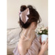 French satin triangular clip women's 2025 new high-end style back head hair shark clip large hair clip hair accessories