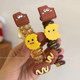 Cute cartoon bubble braid phone line hair loop hair rope girl sweet high-end feeling not hurt hair tie ponytail hair rope hair accessories
