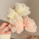 Chinese style pink flower clip women's high-end 2025 new style back head shark clip large hair clip hair accessories