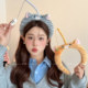 Cute and funny cat headband for women 2025 new face wash non-slip headband showing face small hair clips high-value hair accessories