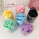 Candy-colored hair rope, summer rubber band for women, high elasticity and durable leather case, simple forest style hair rope, rubber band hair tie