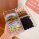 50 packed white deer, the same box, hair rope, female summer high elastic rubber band hair tie hair, high ponytail head rope simple