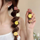 Cute cartoon bubble braid phone line hair loop hair rope girl sweet high-end feeling not hurt hair tie ponytail hair rope hair accessories
