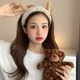 Face wash hairband for women cute hairband internet celebrity 2025 new makeup mask special headband for face wear