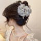 Gentle Flower Pearl Clip Women's High-end 2025 New Shark Clip Back Head Dress Hair Super Fairy Hair Pin Hair Accessories