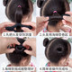 
Children's Nezha Double Ball Hair Bundle Hair Artifact Lazy Bun Hair Stick Sponge Fluffy Flower Bud Head Bun Hair Band Hair Accessories