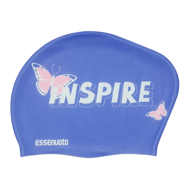 Silicone swimming hats Female long hair, increase the hood, waterproof high face value shower hat, ear -protecting earrings adult large swimming cap
