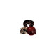 
Red pearl mini small grab clip for women's forehead side small clip 2024 new bangs clip rhinestone hair clip hair accessories