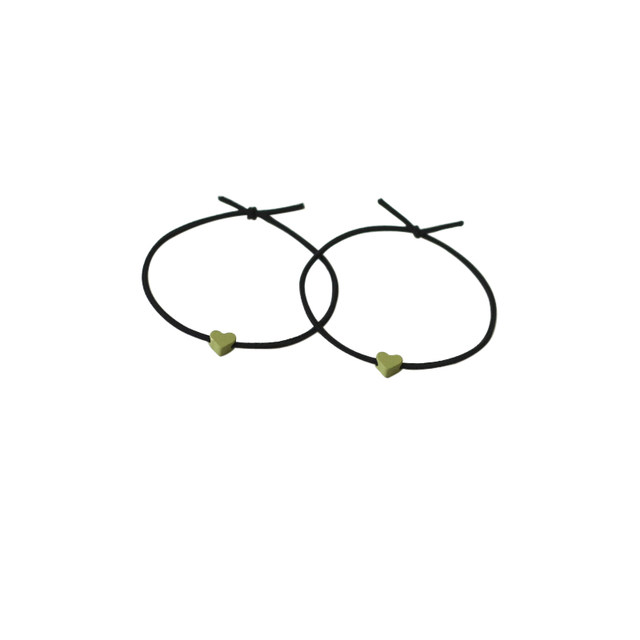 Love love couple, little rubber band, send boyfriend bracelet, send rope net red 2022 new top head head head rope female hair circles