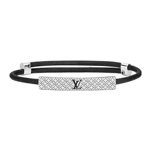 Shop Louis Vuitton MONOGRAM Lv Slim Bracelet (M6456D, M6456E) by