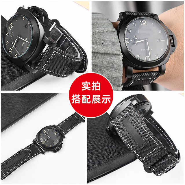 Suitable for Panerai Velcro Pam1118 1119 01661 Lumino 44mm dial watch strap 24mm men