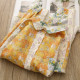 2023 autumn new age-reducing cartoon rabbit pumpkin printed loose long-sleeved lapel Korean casual shirt for women