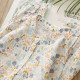 Japanese small fresh floral shirt female standing temperament of temperament cotton loose versatile long -sleeved long -sleeved printed jacket shirt